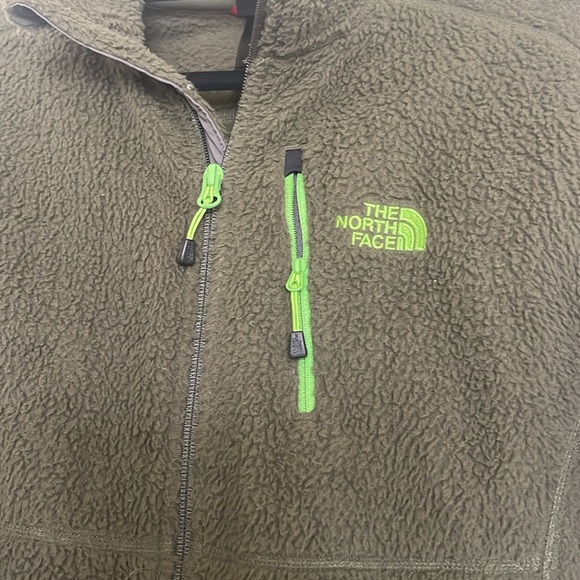 Green The North Face fleece - Picture 4 of 6